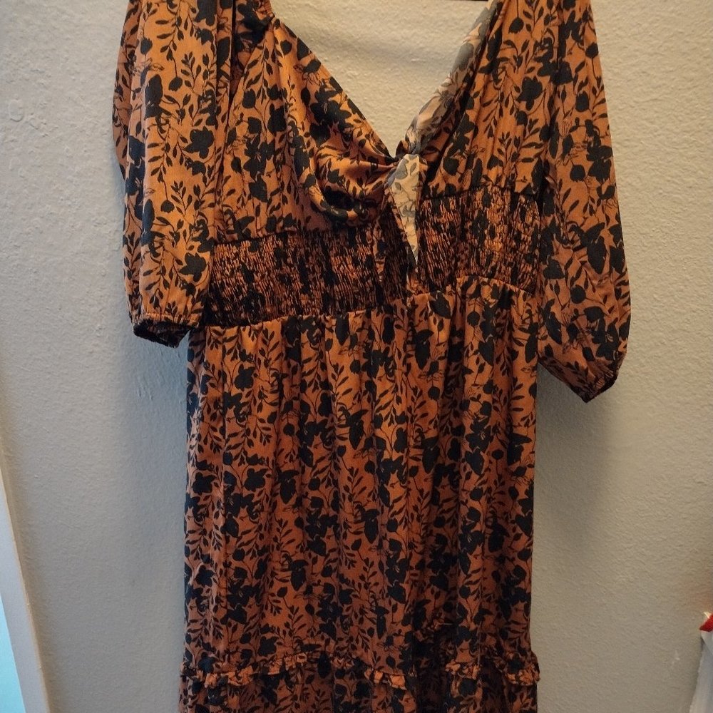 Off shoulder midi dress